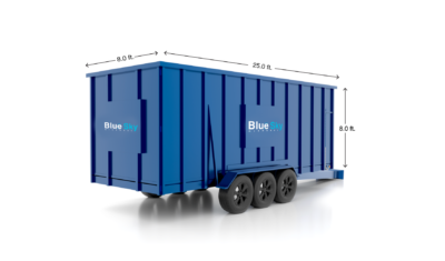 30 Yard Rubber-wheeled Dumpster